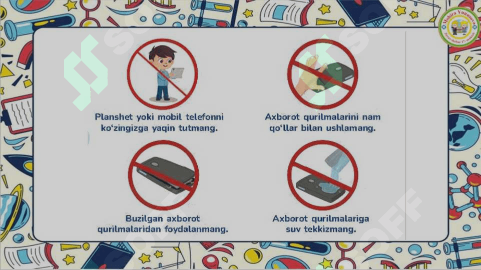 2- sinf informatika  Salomatlik va xavsizlik 5