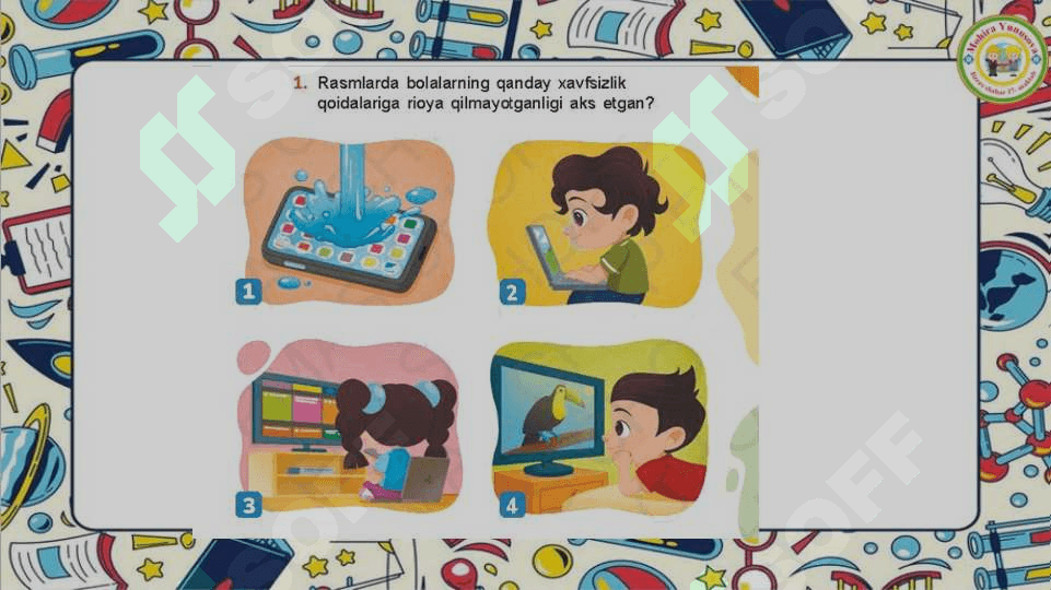2- sinf informatika  Salomatlik va xavsizlik 7