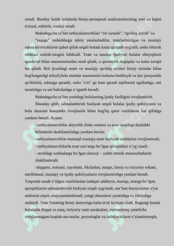 Maktabgacha ta’lim tashkilotida sahnalashtirish faoliyati 4