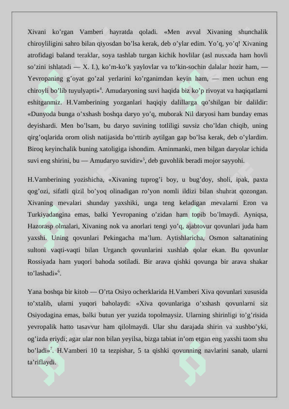 A... .Vamberi va uning “O‘rta Osiyo bo‘ylab sayohat” asari 24 5