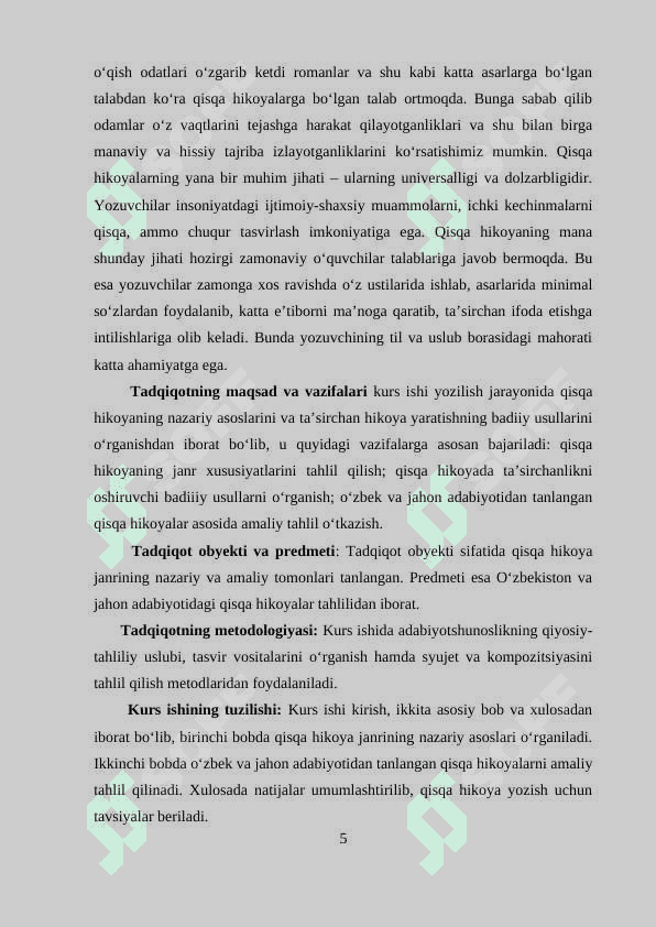 qisqa hikoyalar tahlili 5