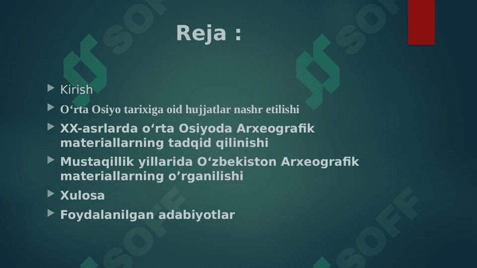 XX-asrlarda oʻrta Osiyoda Arxeografik materiallarning tadqid qilinishi 2
