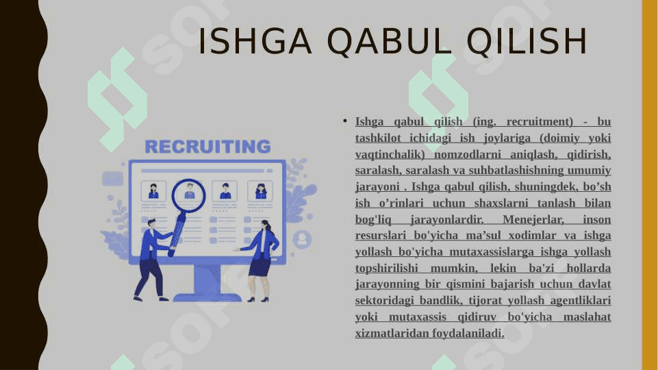 Ishga yollash (recruiting) 2