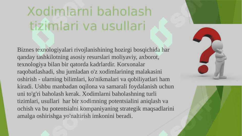 Xodimlar samaradorligini baholash 2