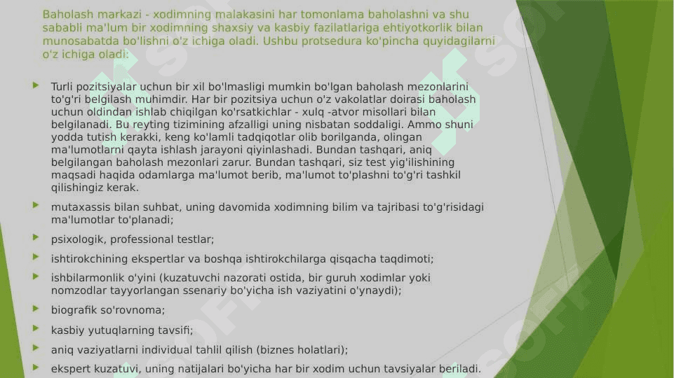 Xodimlar samaradorligini baholash 4
