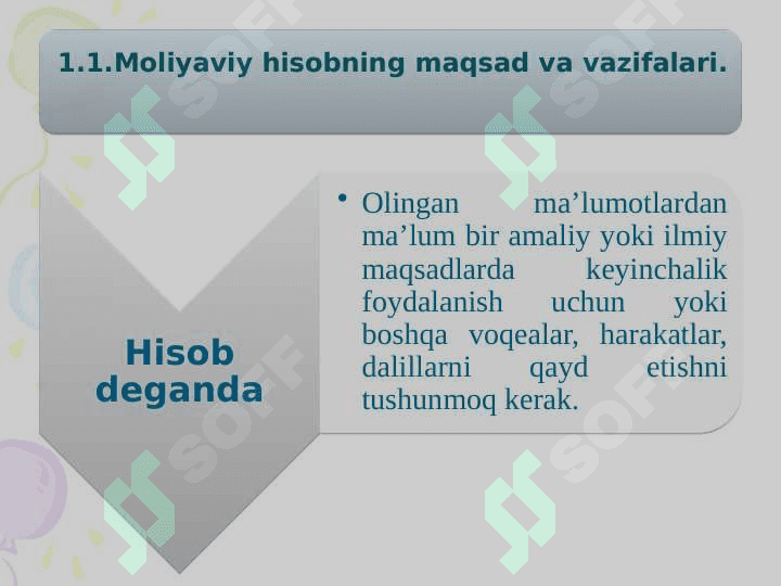Mоliyaviy hisоb” faniga kirish 4