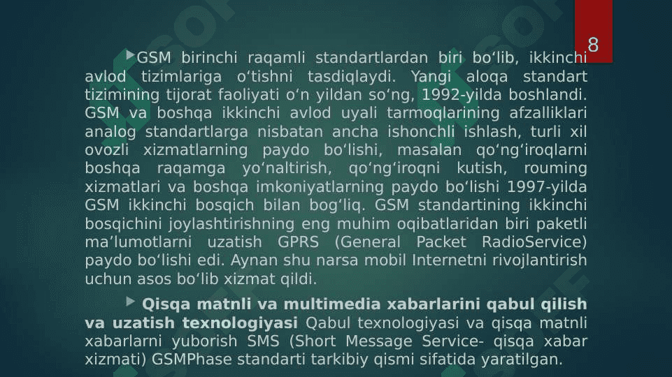 INFOKOMMUNIKATSION TEXNOLOGIYALAR MAMLAKATNING RAQAMLI IQTISODIYOTIDA INNOVATSION RIVOJLANISH OMILI SIFATIDA 8