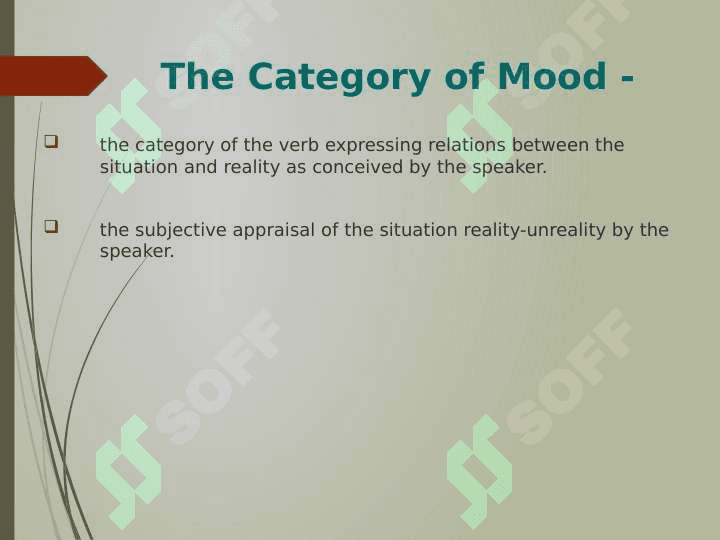 GRAMMATICAL CATEGORIES OF MOOD 2