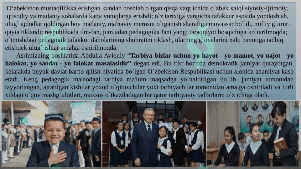 Tarbiya jarayonining mohiyati va mazmuni 2