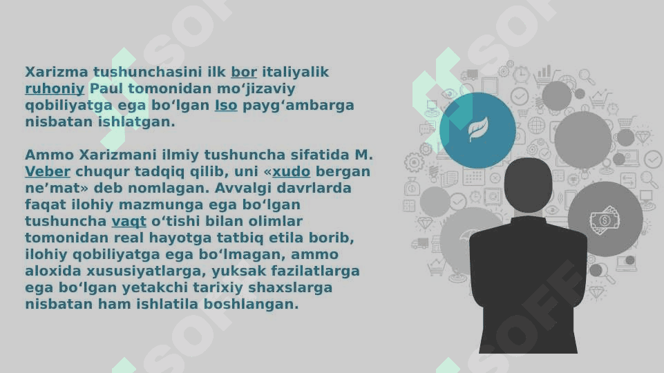 XARIZMATIK VA O‘ZGARUVCHAN ETAKCHILIK 5