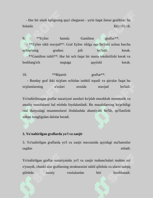 YO'NALTIRILGAN VA YO'NALTIRILMAGAN GRAFLAR 7