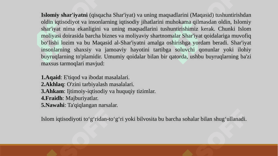 Islom moliyasi fanining mohiyati, predmeti va asosiy tamoyillari 3