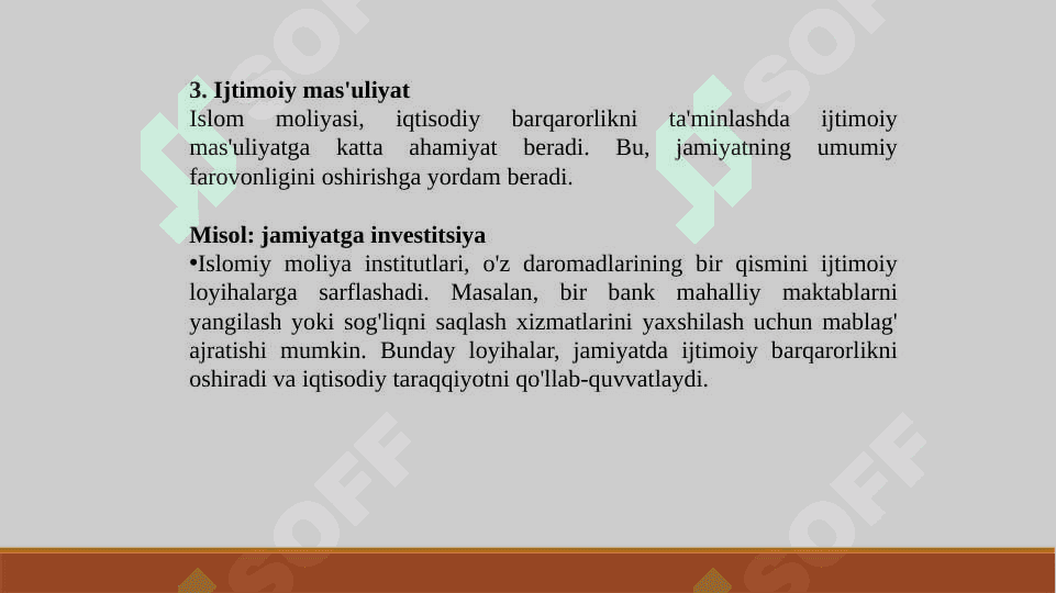 Islom moliyasida ishlab chiqarish, taqsimot, ayirboshlash va iste’mol 6