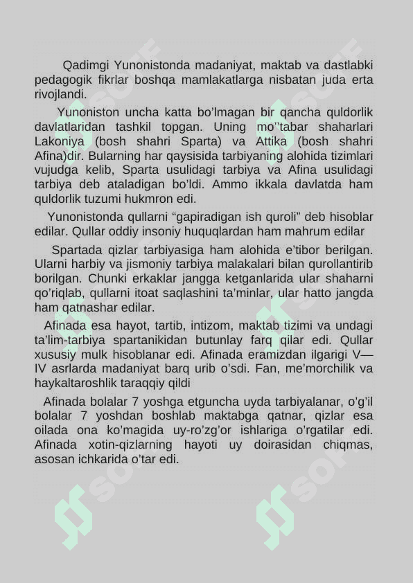 Qadimgi zamon ayollarning ta’lim va tarbiya mazmuni ayollar uchun kasb, musiqa, san’at va jismoniy ma’naviyat maktablari 3