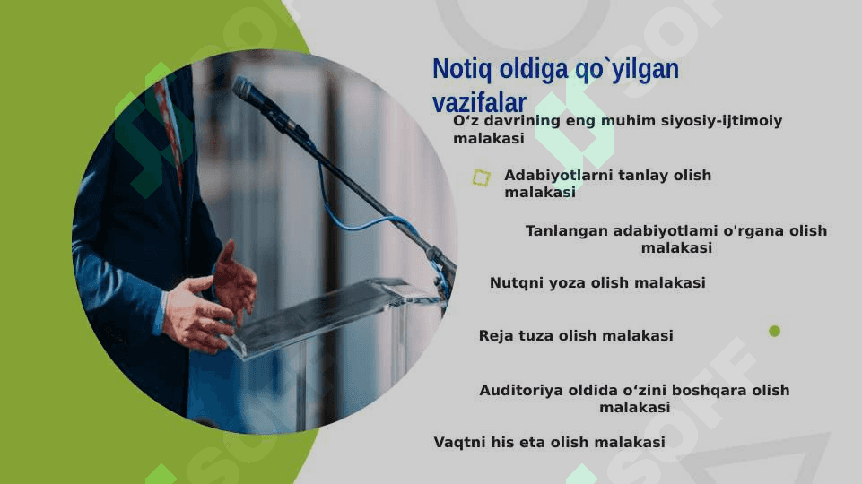Notiqlik san’ati va liderlik fanning mazmuni, maqsadi va vazifalari 5