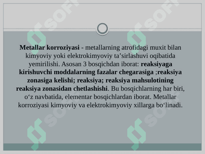 Metallarning korroziyasi va unga qarshi kurashish usullari 2