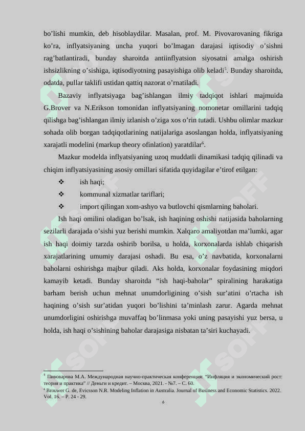 Inflyatsiyaga qarshi siyosat va inflyatsion targetlashning ahamiyati. 6