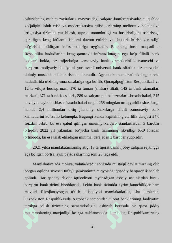 Agrobank MALAKAVIY AMALIYoT BO‘YIChA 4