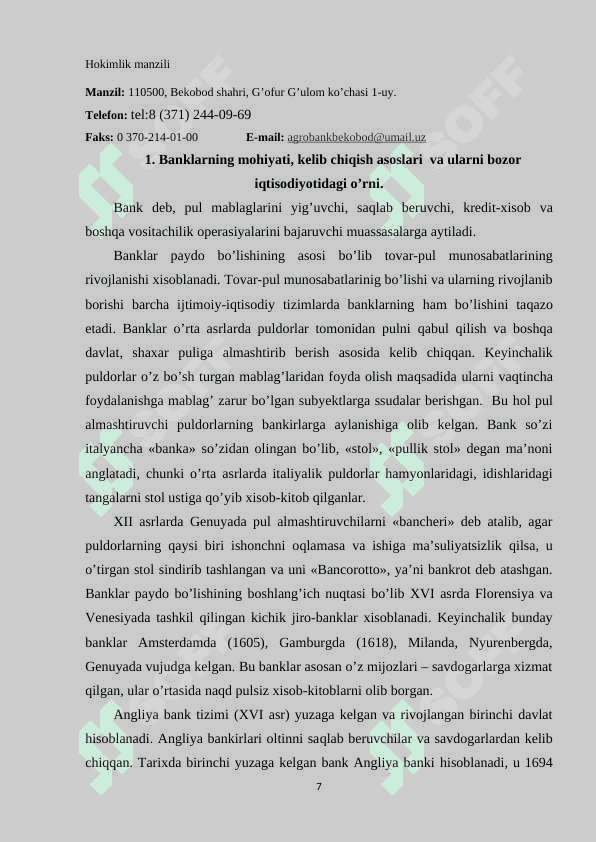 Agrobank MALAKAVIY AMALIYoT BO‘YIChA 7