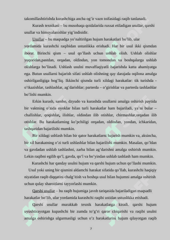 kiurash bo'yicha texnik tayyorgarlikning xususiyatlari 7