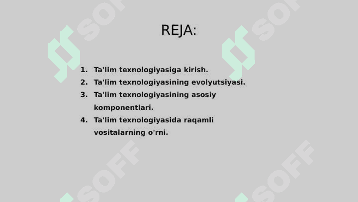 Tarbiya texnologiyasi tushunchasi. Tarbiya texnologiyasining tarkibiy tuzilish 2