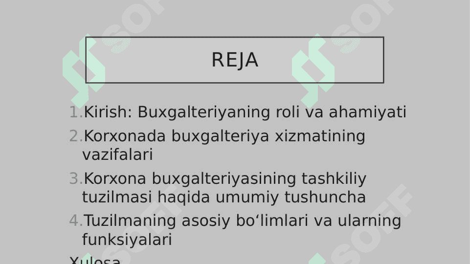 Korxona Buxgalteriyasining Tashkiliy Tuzilmasi 2