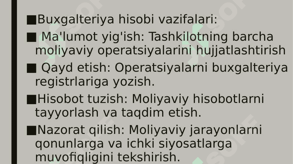 Buxgalteriya hisobining tashkil etilishini o'rganish 4