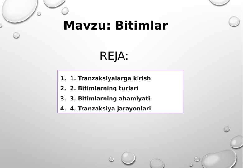 Bitimlar