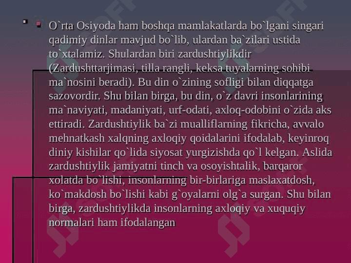 AVESTODA MA’NAVIYAT MASALALARI 4