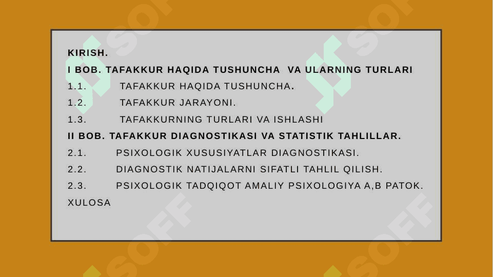 TAFAKKUR HAQIDA TUSHUNCHA  VA ULARNING TURLARI 2
