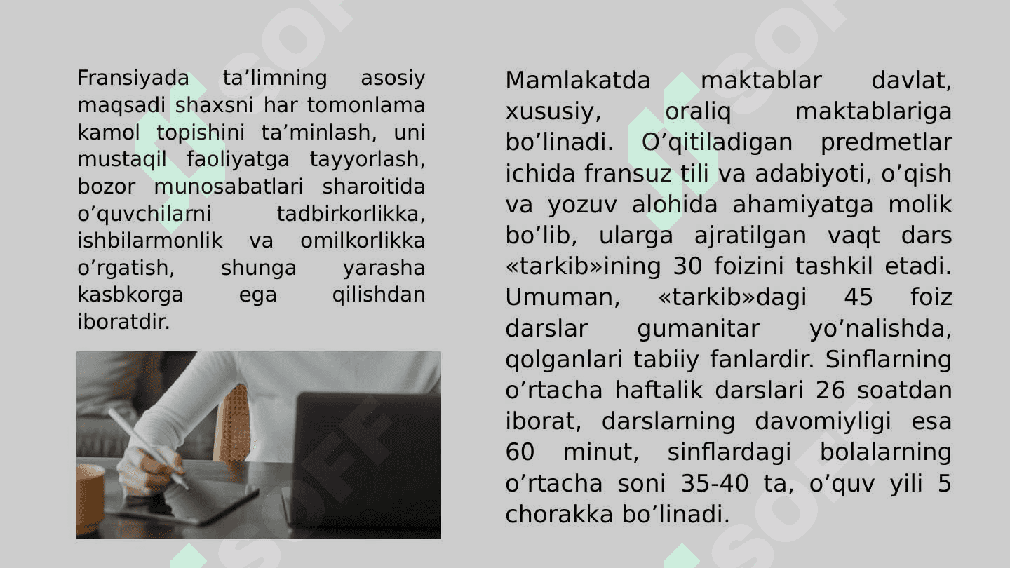 FRANSIYA TA’LIM TIZIMI 4
