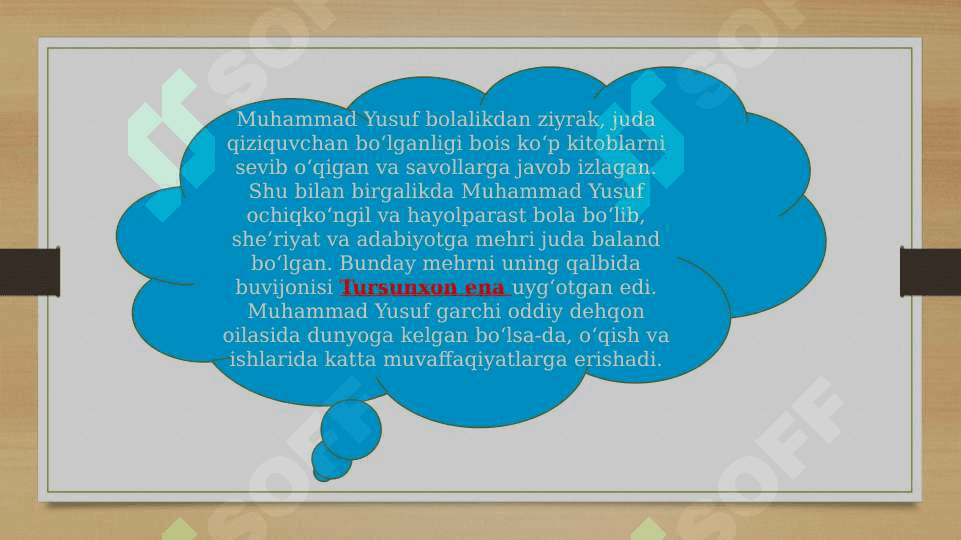 Muhammad Yusuf hayoti va ijodi 4