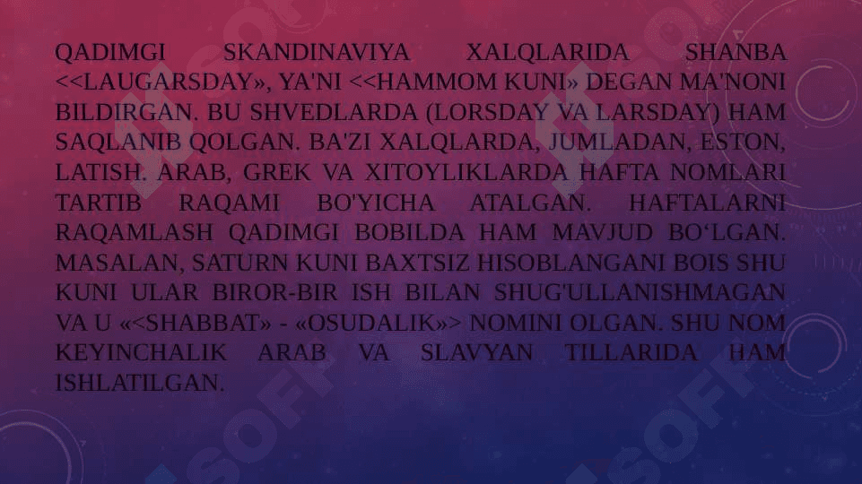 vaqtning dastlabki o’lchov birliklari 5