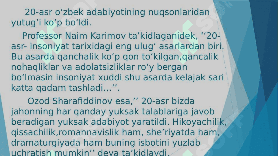 XX ASR O‘ZBEKADABIYOTINING TIL XUSUSIYATLARI ABDULLA QAHHOR IJODI MISOLIDA 4