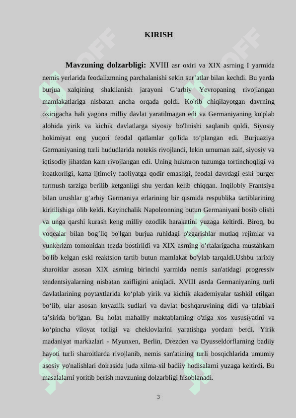 XIX asrning birinchi yarmida german davlatlarining ijtimoiy-iqtisodiy va siyosiy rivojlanishi 2