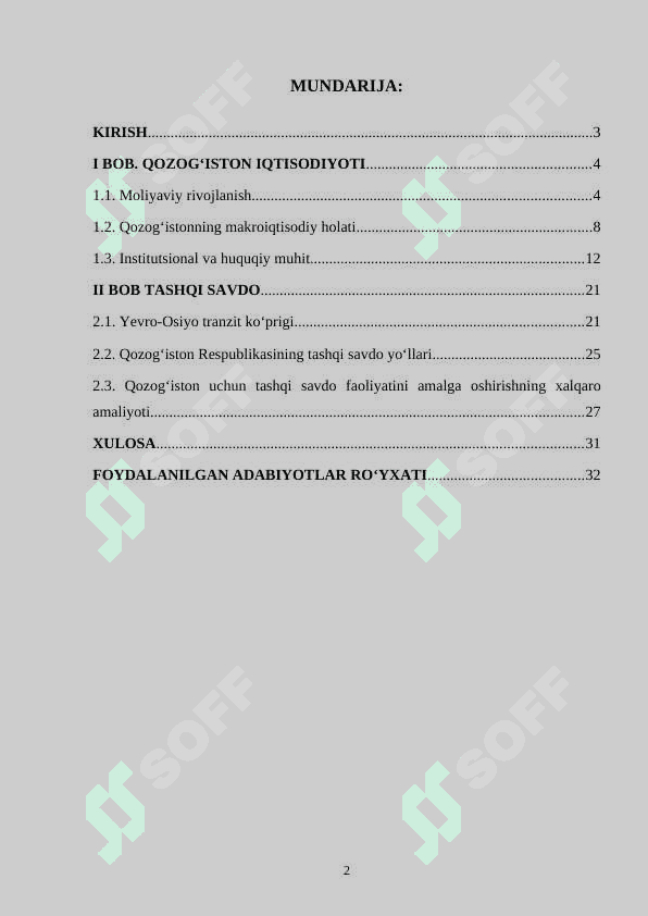 Qozog'iston iqtisodiyoti 2