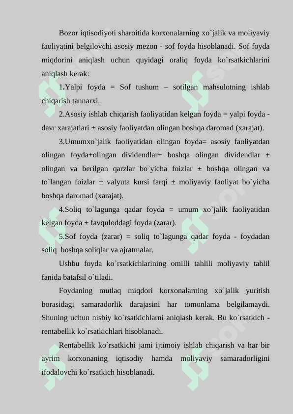 Korxonalar faoliyatini o’rganishda tashqi tahlilning ahamiyati 3