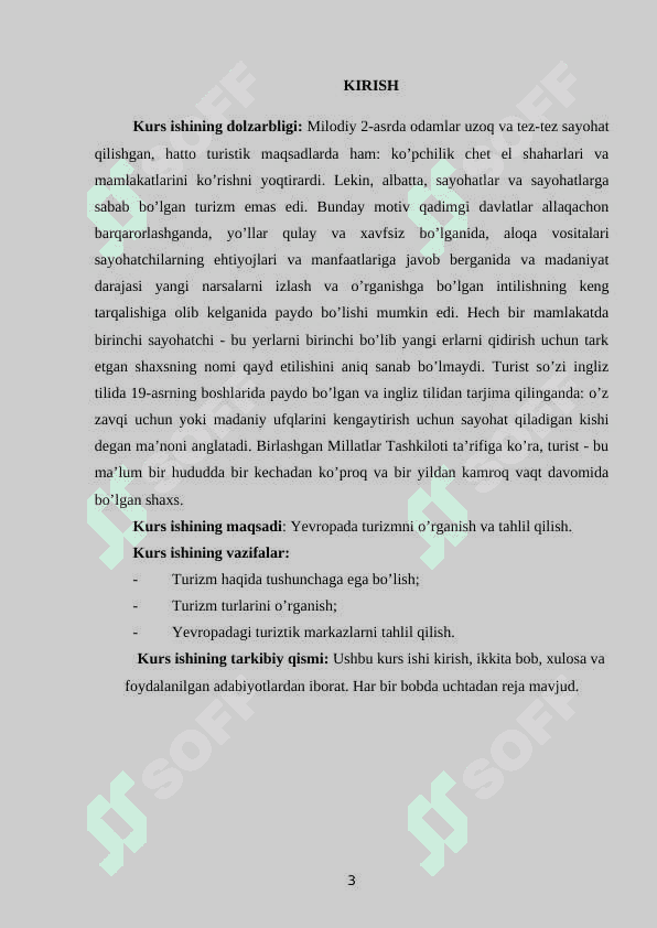 Yevropaning turizm rivojlangan davlatlari geografiyasi 3