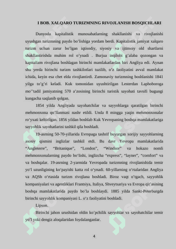 Yevropaning turizm rivojlangan davlatlari geografiyasi 4
