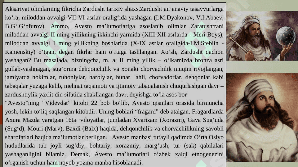 Mil avvalgi l ming yillikda O'rta Osiyoning qadimgi aholisi 3