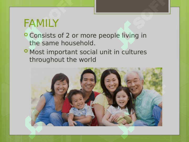 Types of families 2