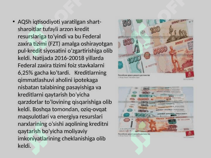Jahon moliyaviy inqirozlari va ularning jahon iqtisodiyotiga ta'siri 7