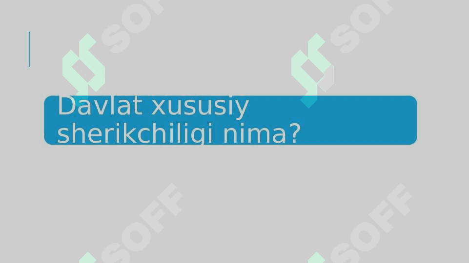 Davlat xususiy sherikchiligi 4