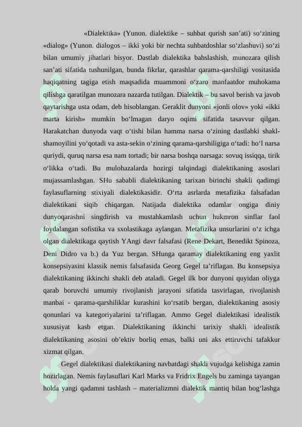 Falsafa tarixida estetik qarashlar evolyutsiyasi. 2