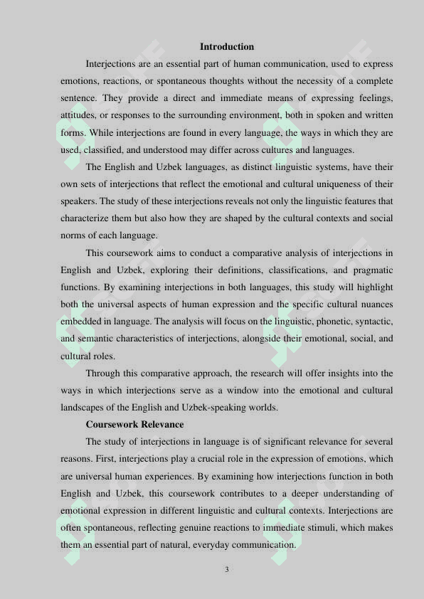 Comparative analysis of interjections in English and Uzbek 3