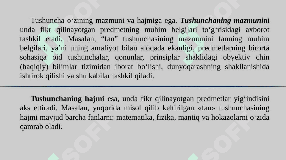 Tafakkur shakllari: tushuncha, hukm va xulosa 4