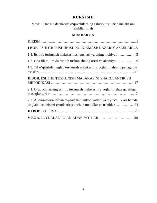 Kurs ishi
