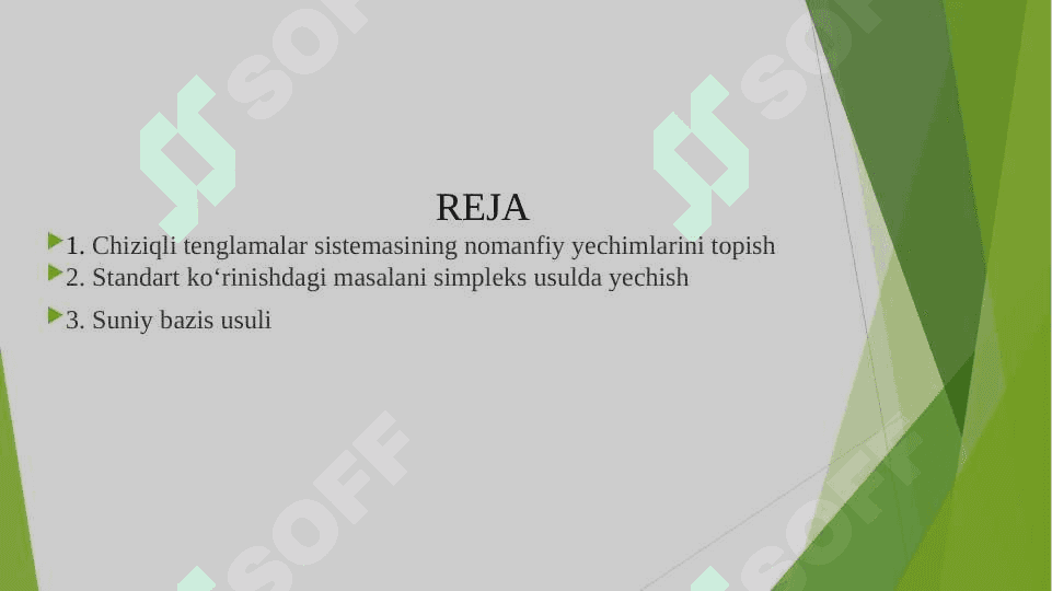 Chiziqli prоgrаmmаlаshtirish  mаsаlаsining simplеks usuli 2
