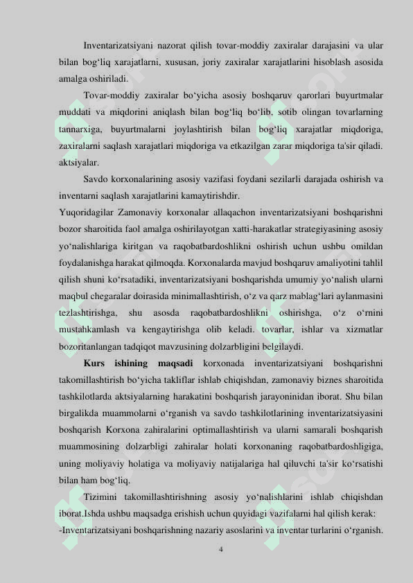 Inventarizatsiyani boshqarishning zamonaviy tizimlari 4