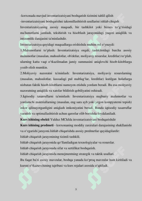 Inventarizatsiyani boshqarishning zamonaviy tizimlari 5